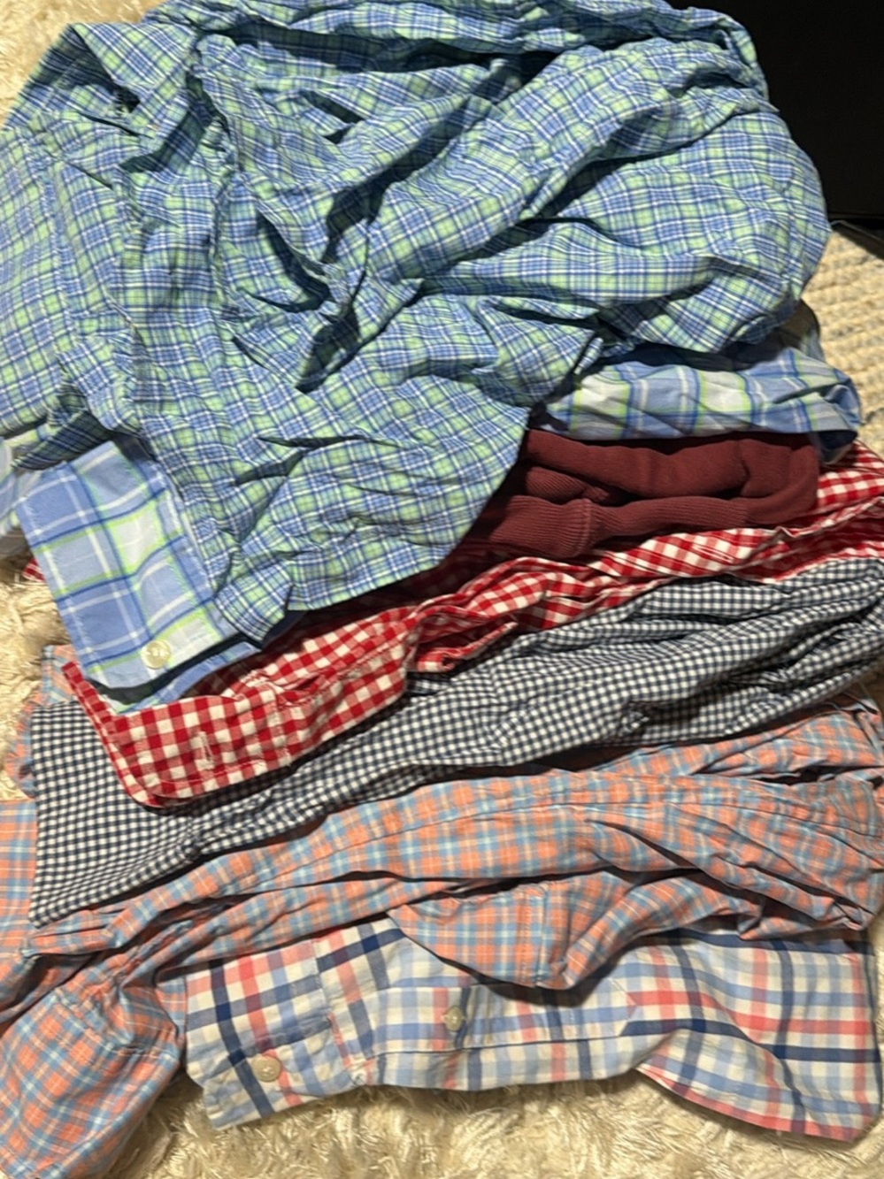 Men's Multi-Check Casual Button-Down Shirts